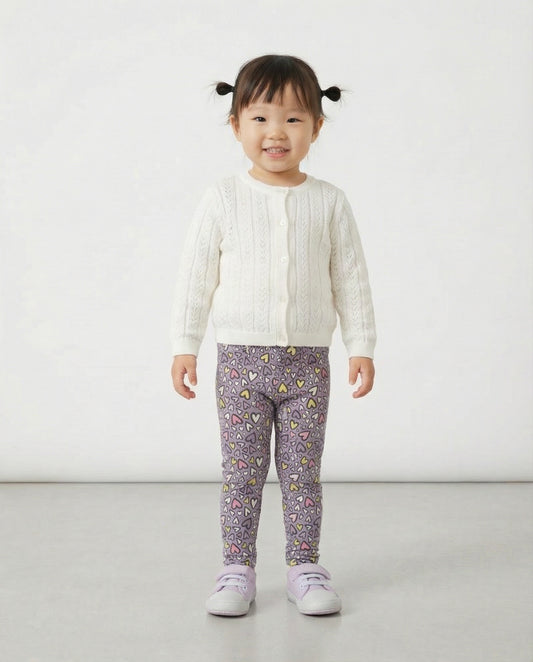 Leggings in jersey - Purple