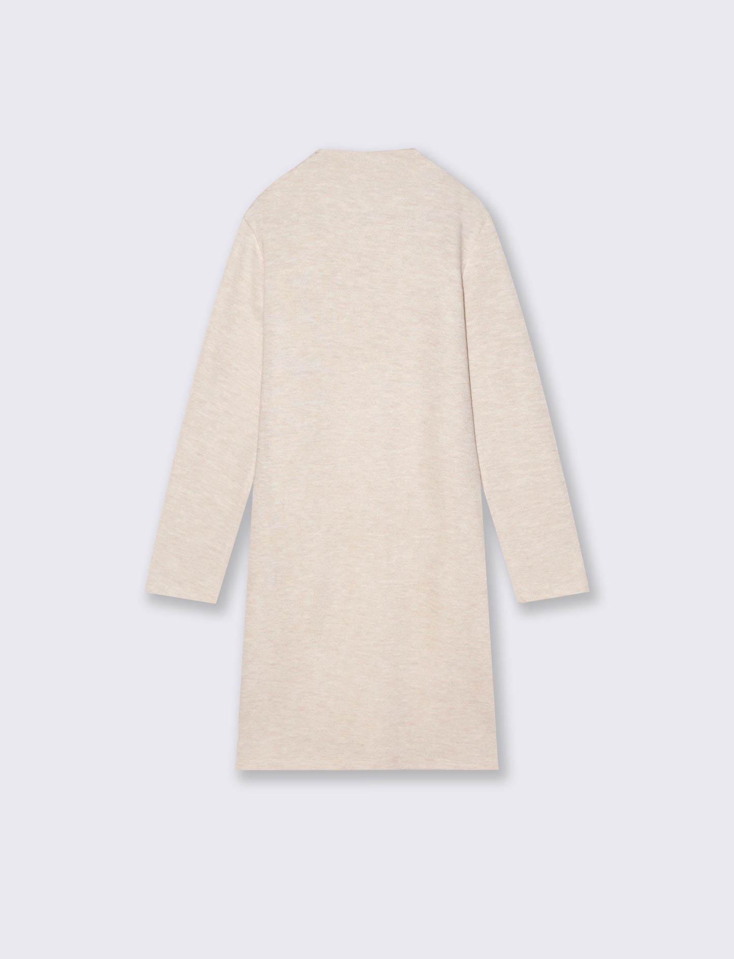 Abito in maglia con scollatura decorativa. - Bianco burro