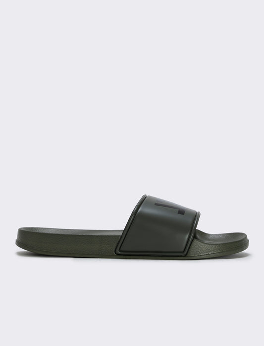 Dios Rubber Slippers with Prints - Green