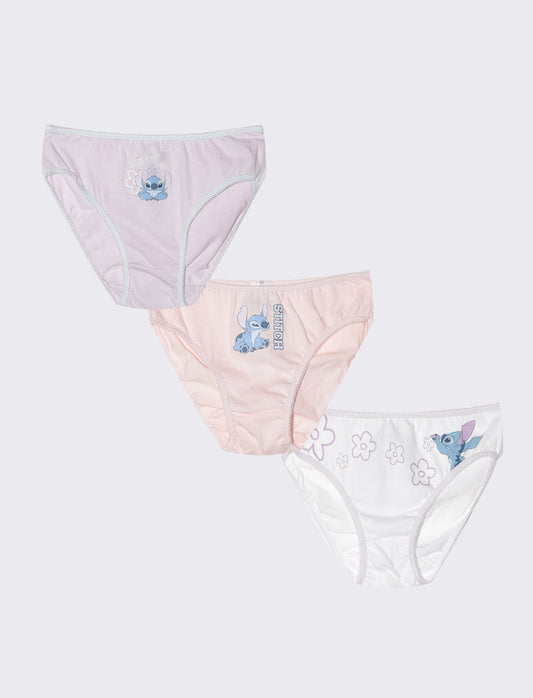 Tris slip bambina vari soggetti - Lilla