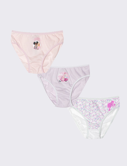 Tris slip bambina vari soggetti - Rosa
