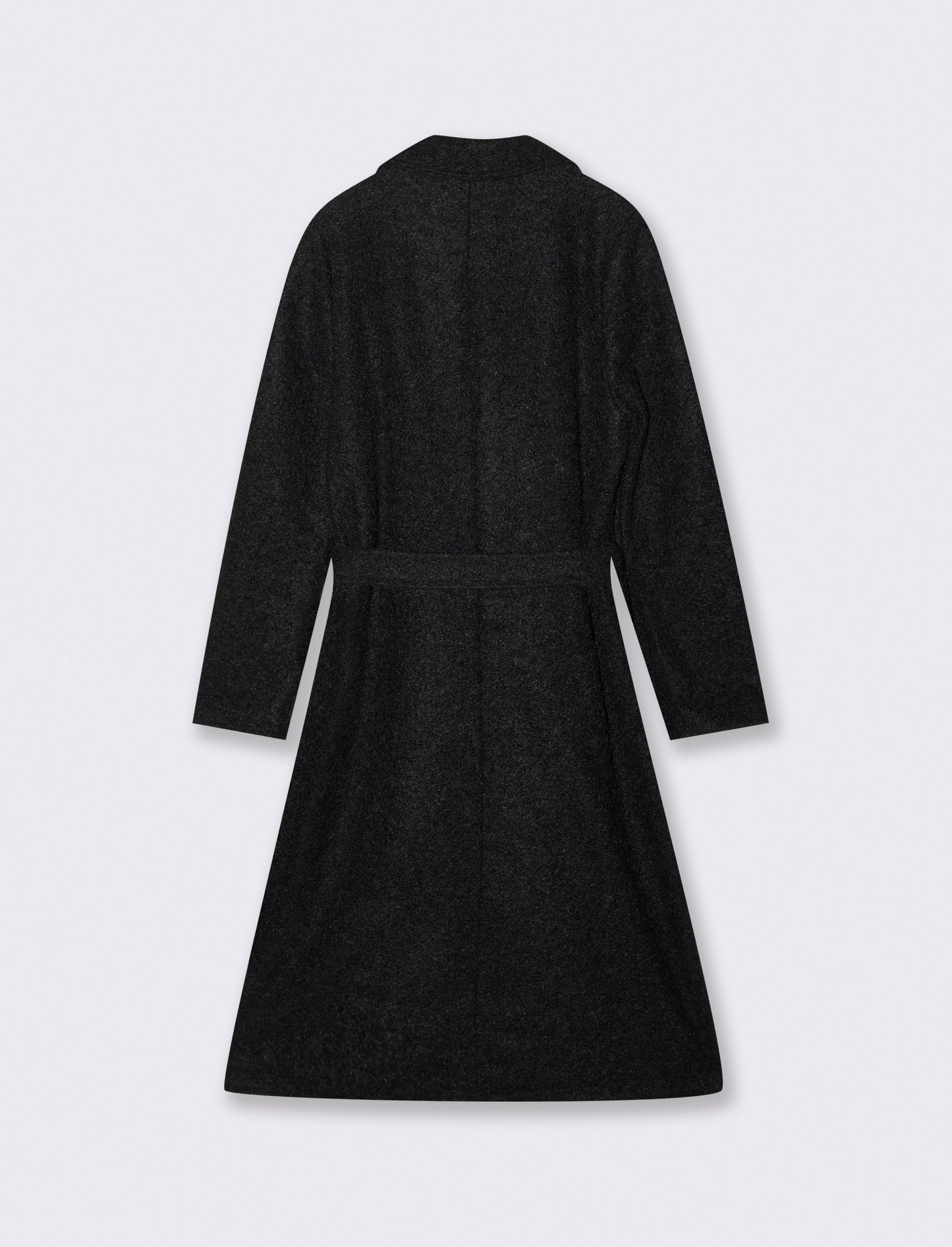 Cappotto in tessuto effetto pelliccia - Nero