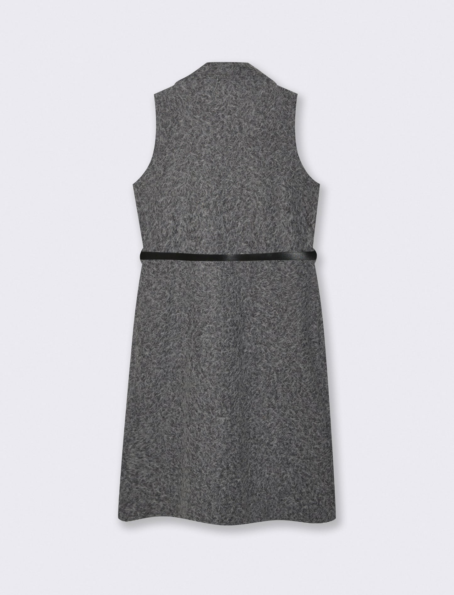 Cappotto con cintura smanicato - Grigio