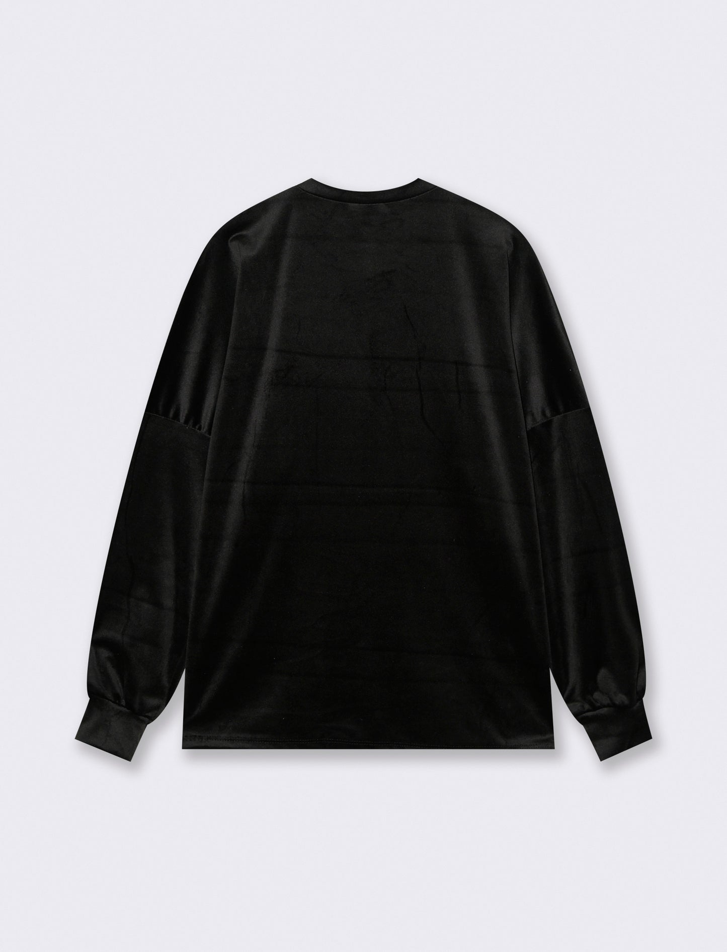 Maglia in ciniglia girocollo - Nero