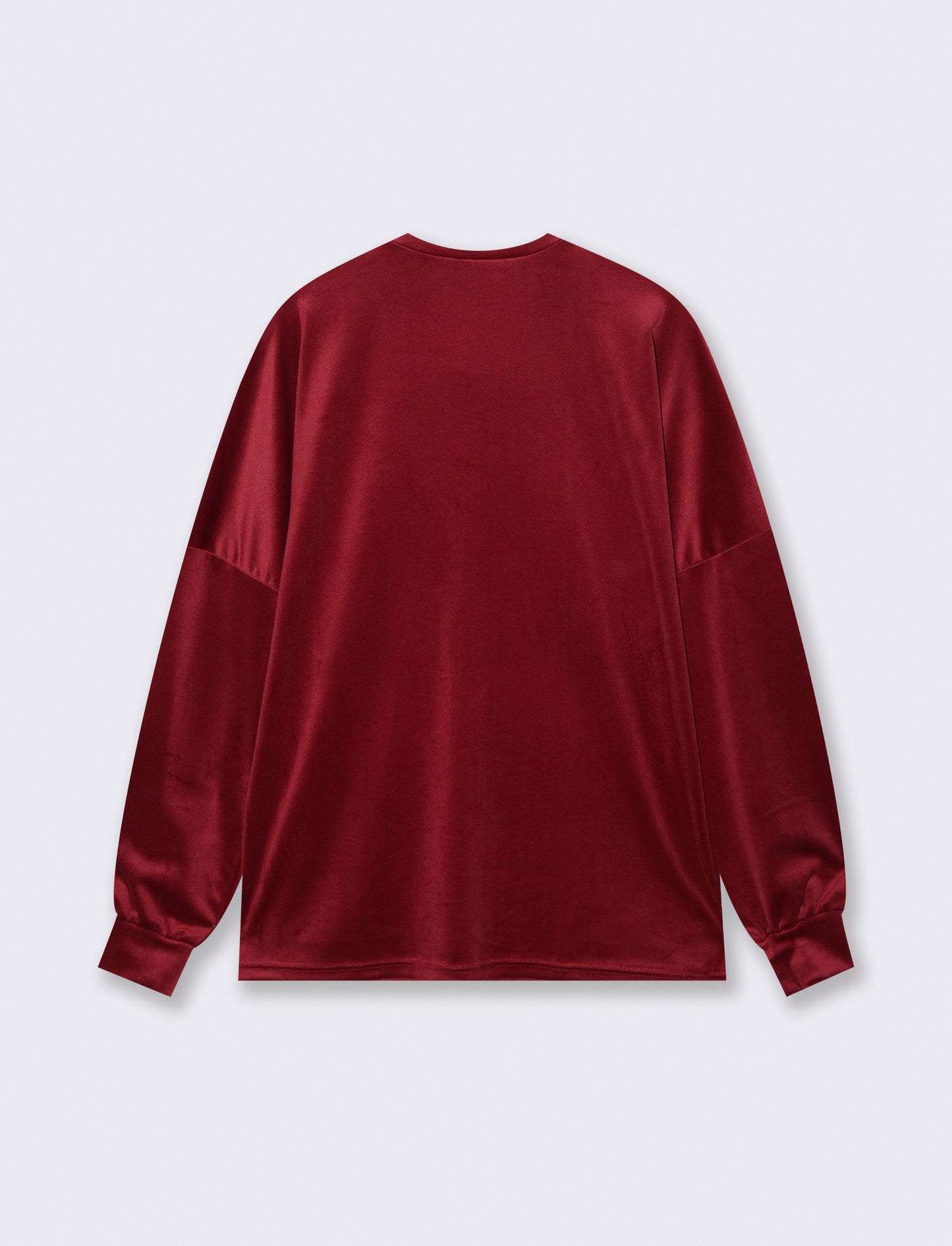 Maglia in ciniglia girocollo - Bordeaux