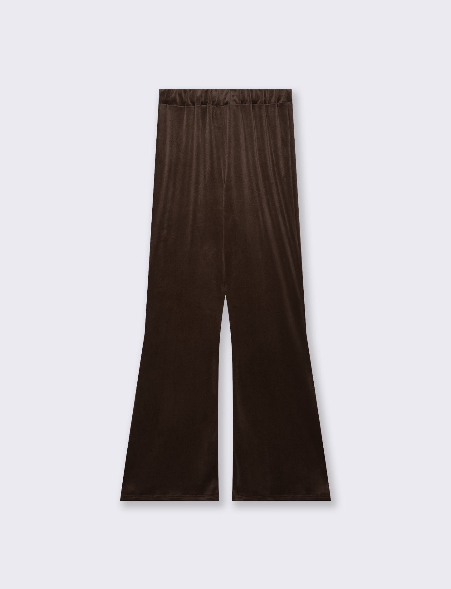 Pantalone in ciniglia con elastico in vita - Moro