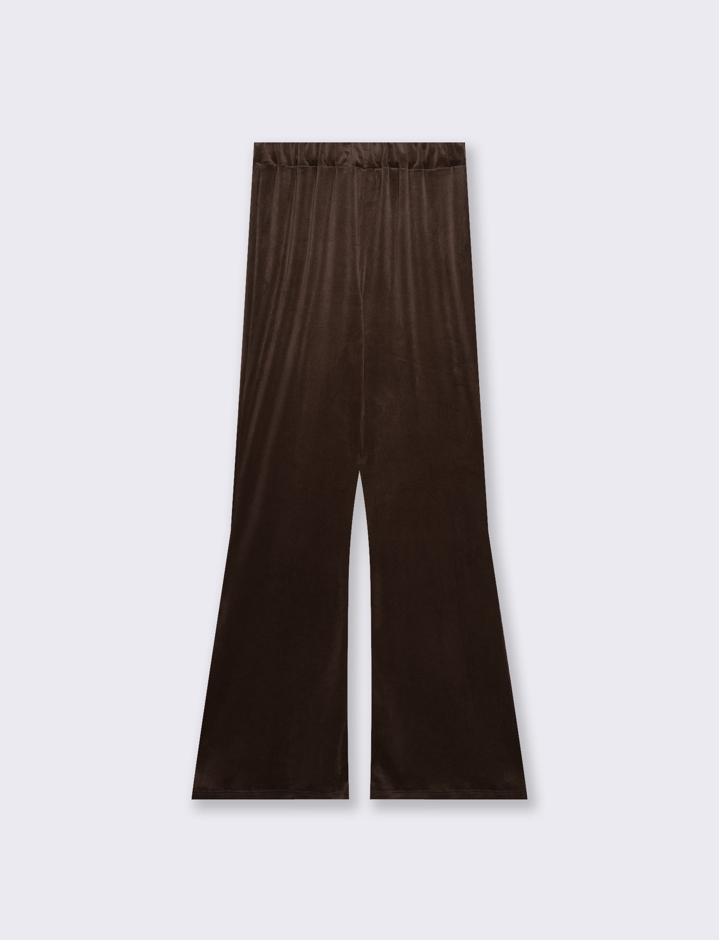 Pantalone in ciniglia con elastico in vita - Moro