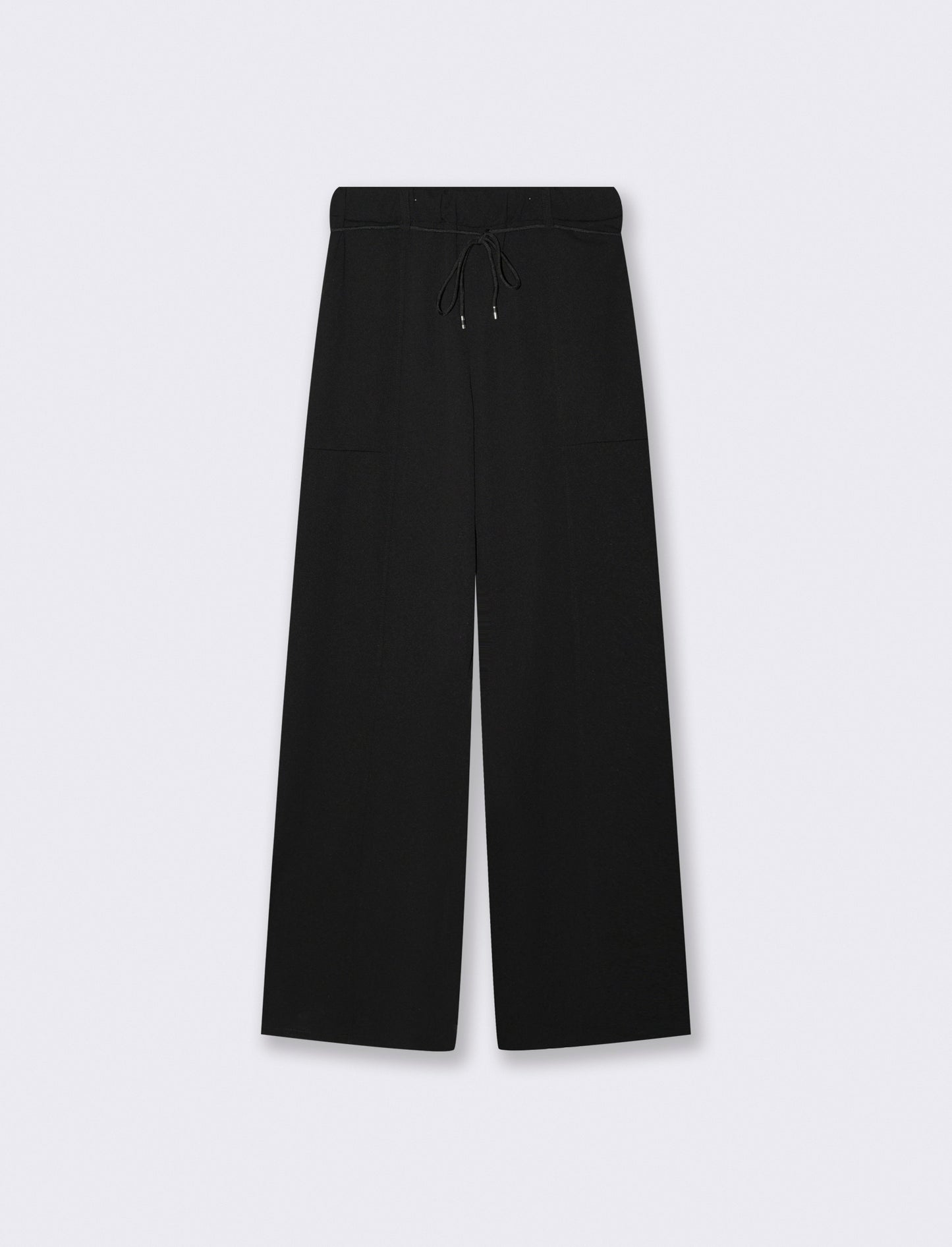 Pantalone con cintura e tasconi - Nero
