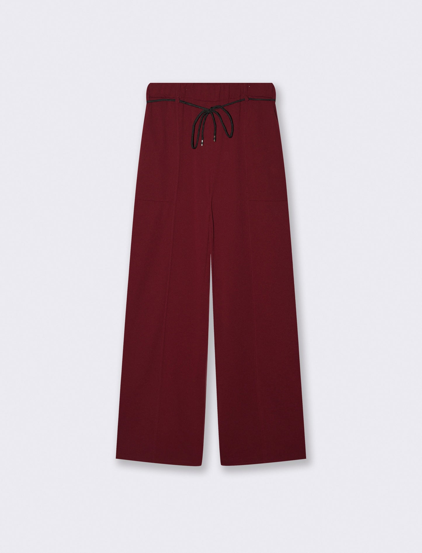 Pantalone con cintura e tasconi - Bordeaux