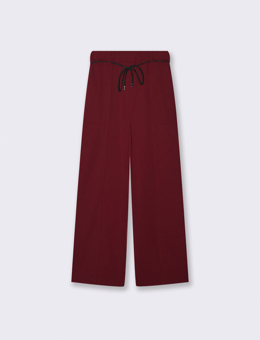 Pantalone con cintura e tasconi - Bordeaux