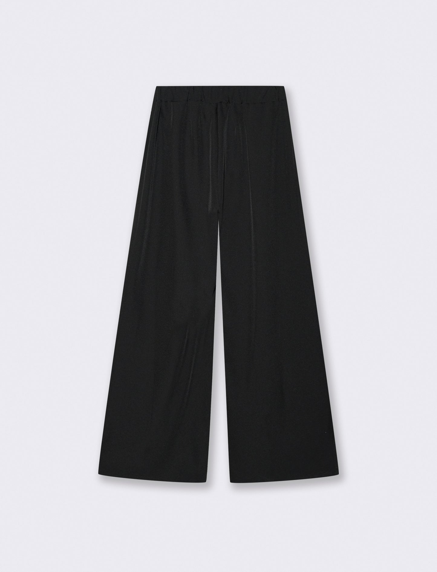 Pantalone palazzo con pinces - Nero