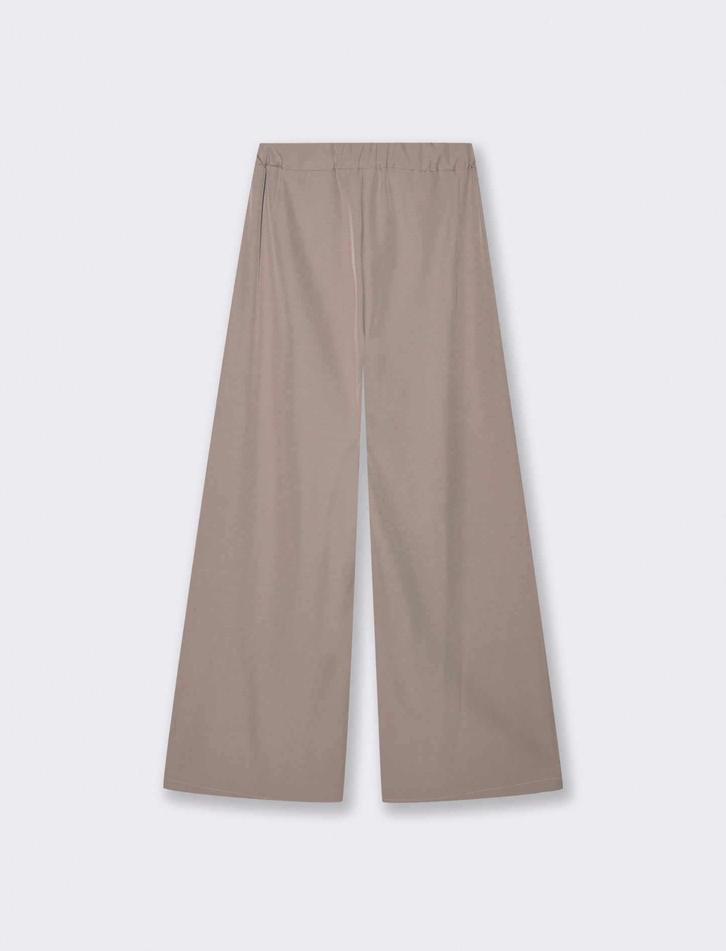 Pantalone palazzo con pinces - Beige
