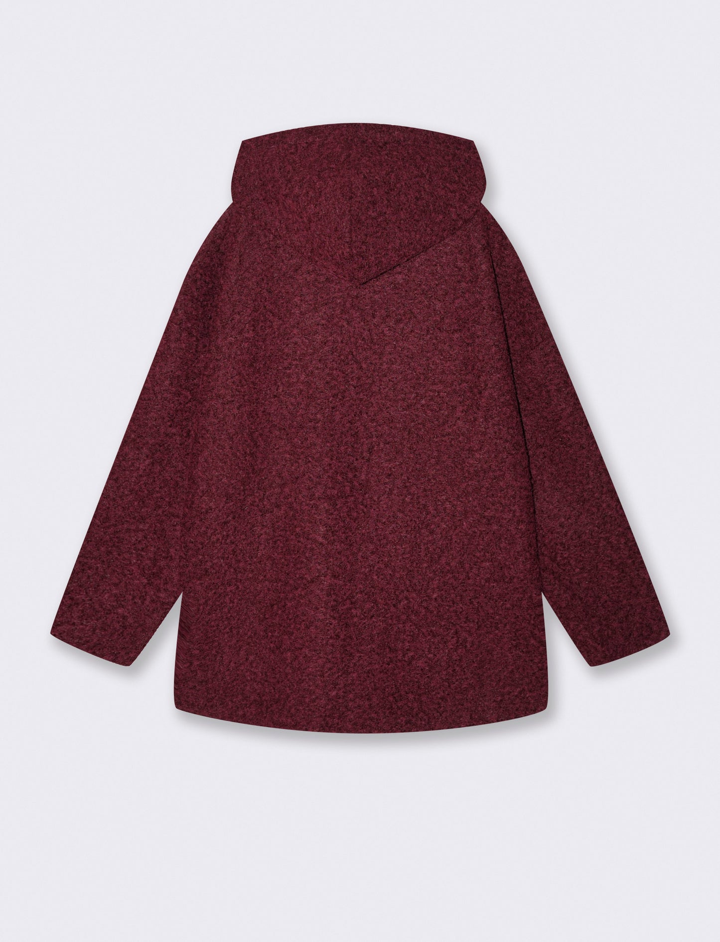 Cappotto con zip oversize - Bordeaux