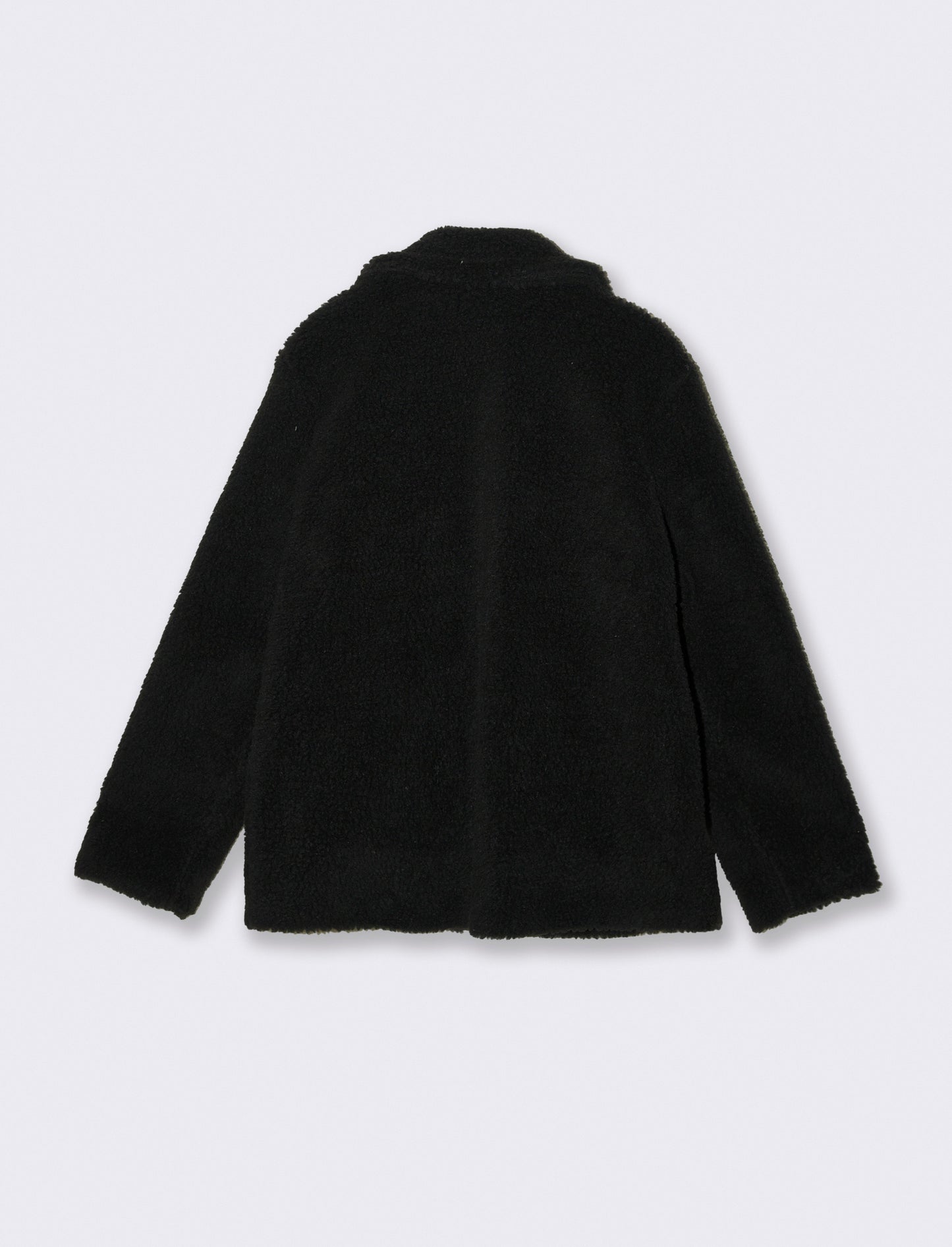 Giacca effetto teddy - Nero