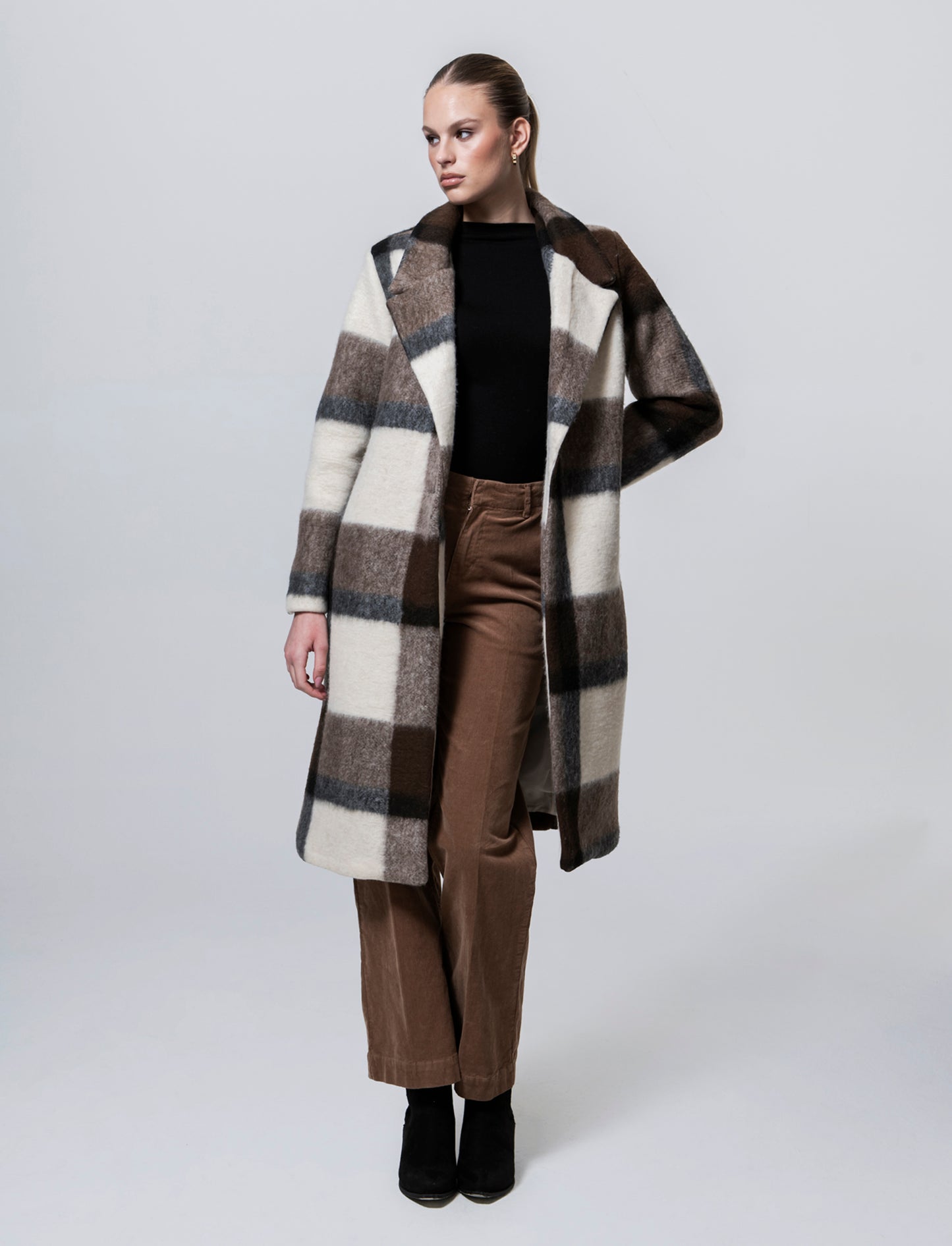 Cappotto quadro fit over - Moro