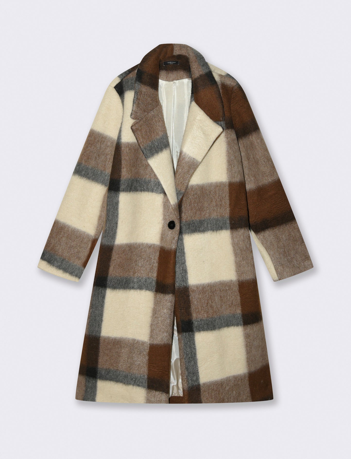 Cappotto quadro fit over - Moro