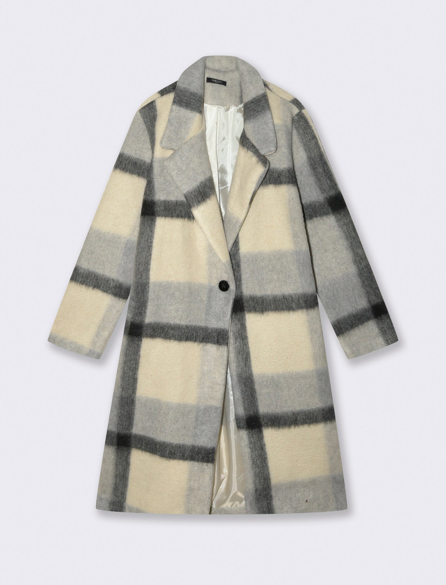 Cappotto quadro fit over - Grigio