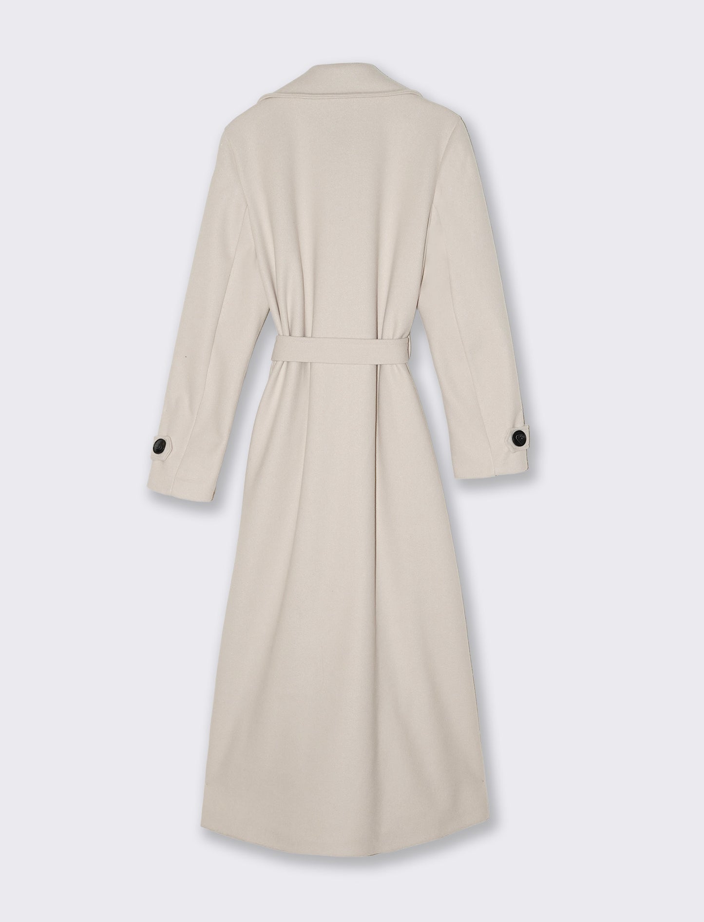 Cappotto trench doppiopetto con cintura - Beige