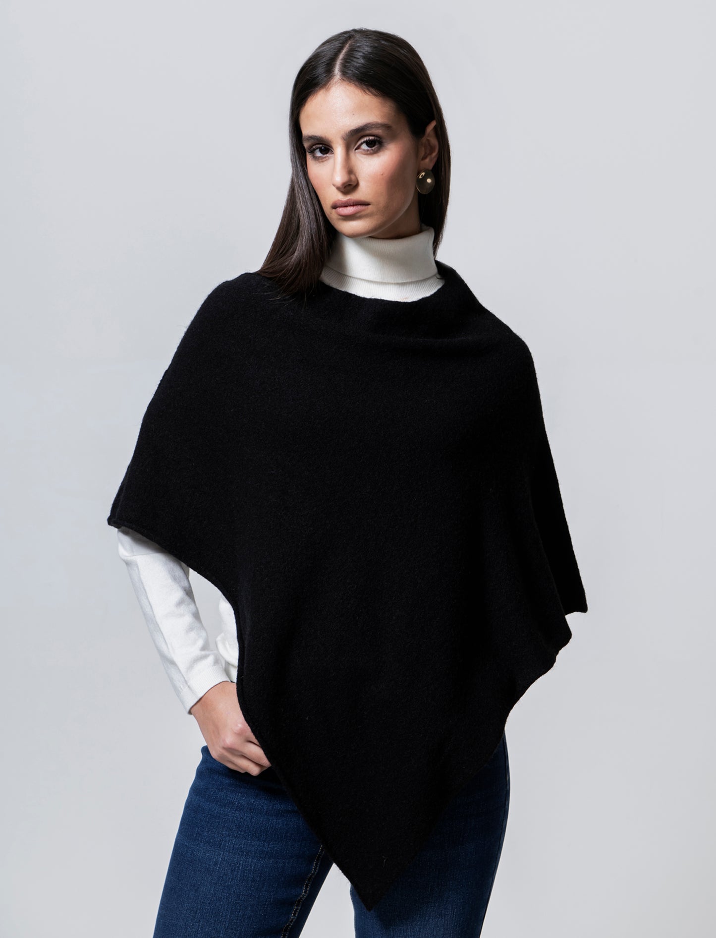 Mantella in maglia - Nero