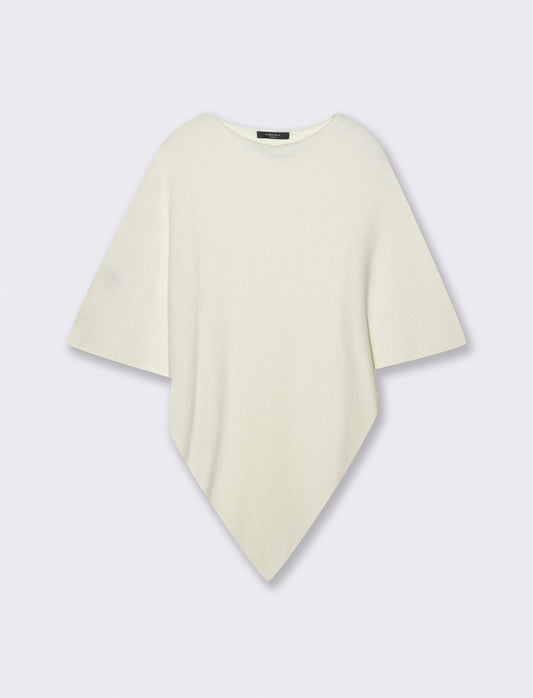 Mantella in maglia - Bianco latte