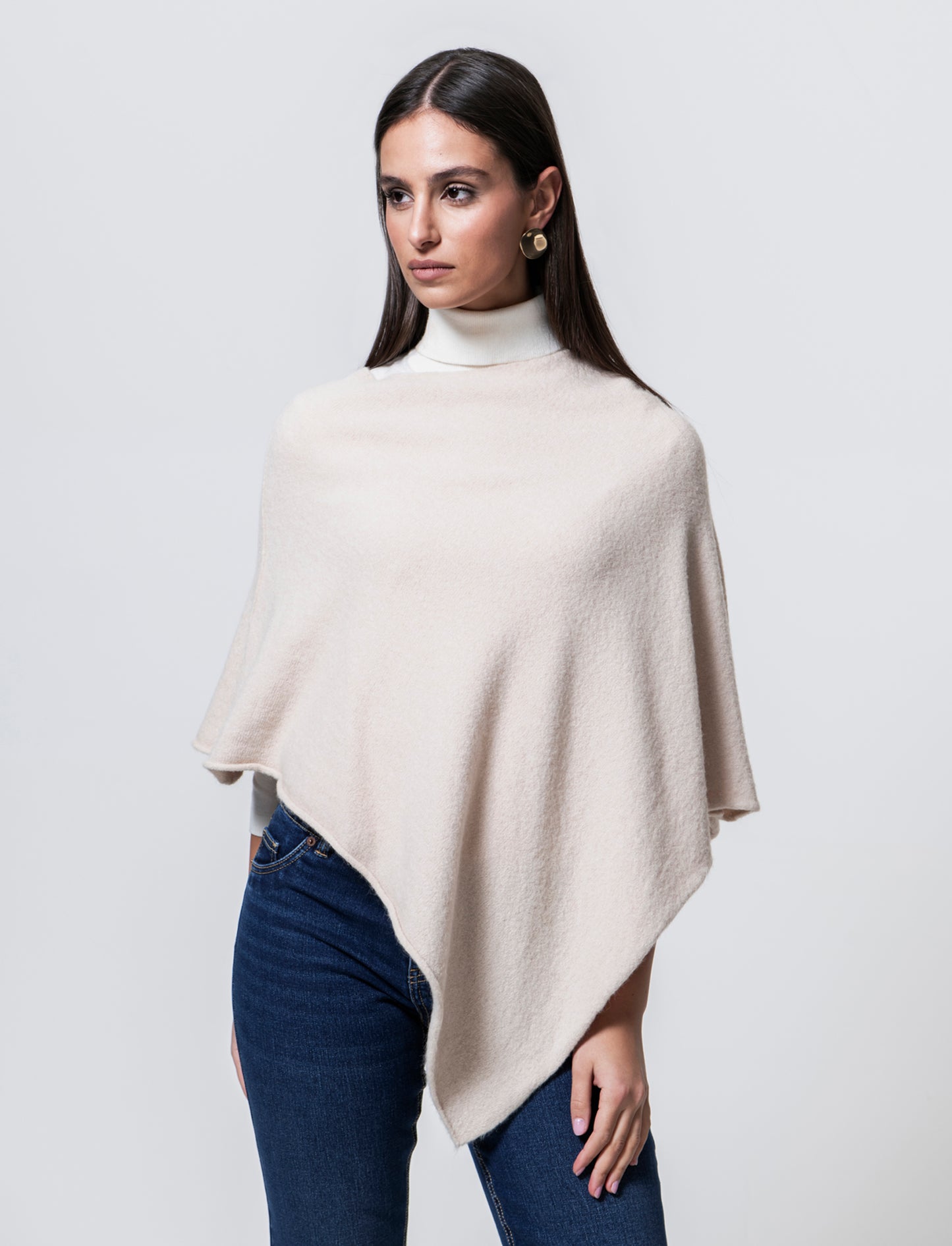Mantella in maglia - Beige