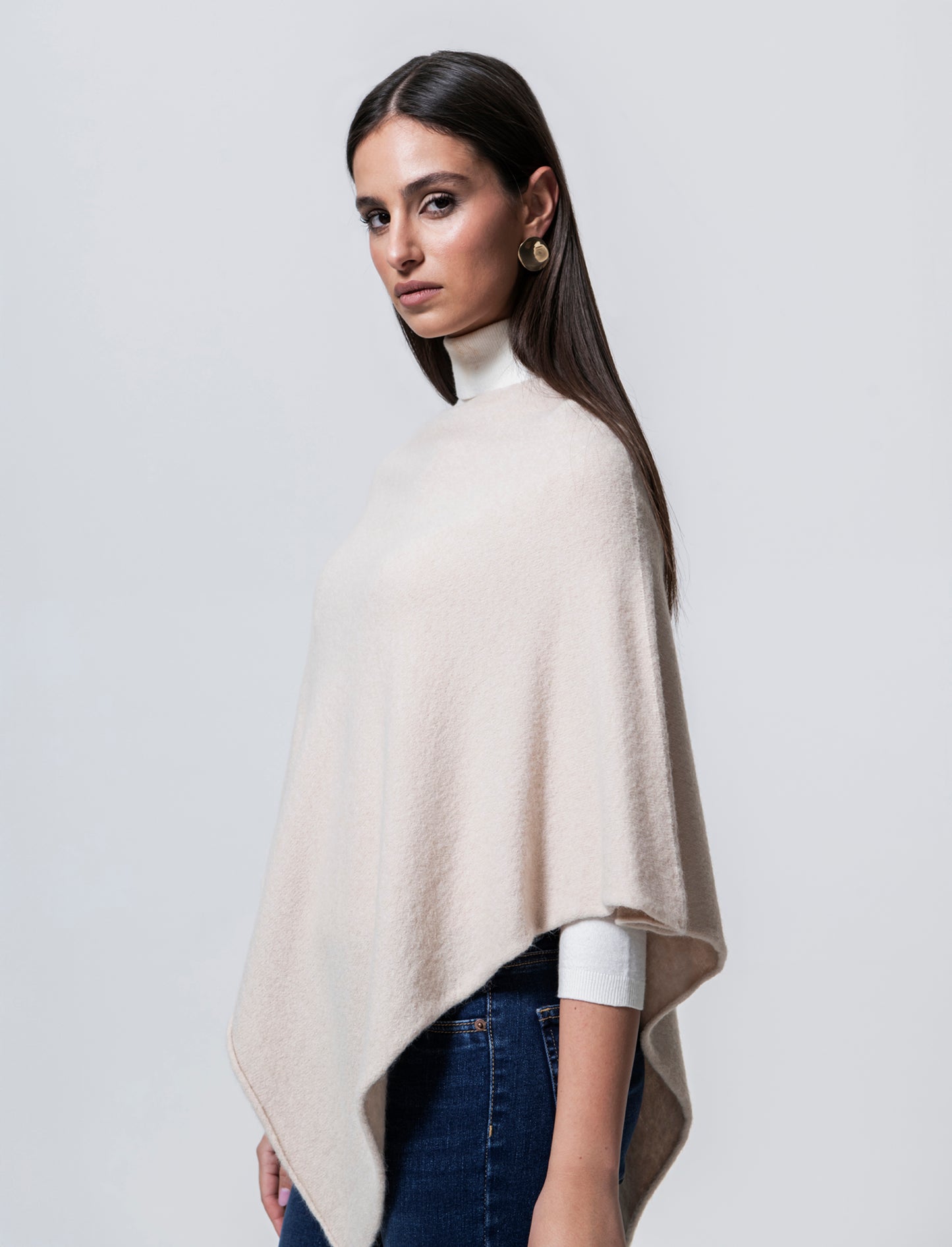 Mantella in maglia - Beige