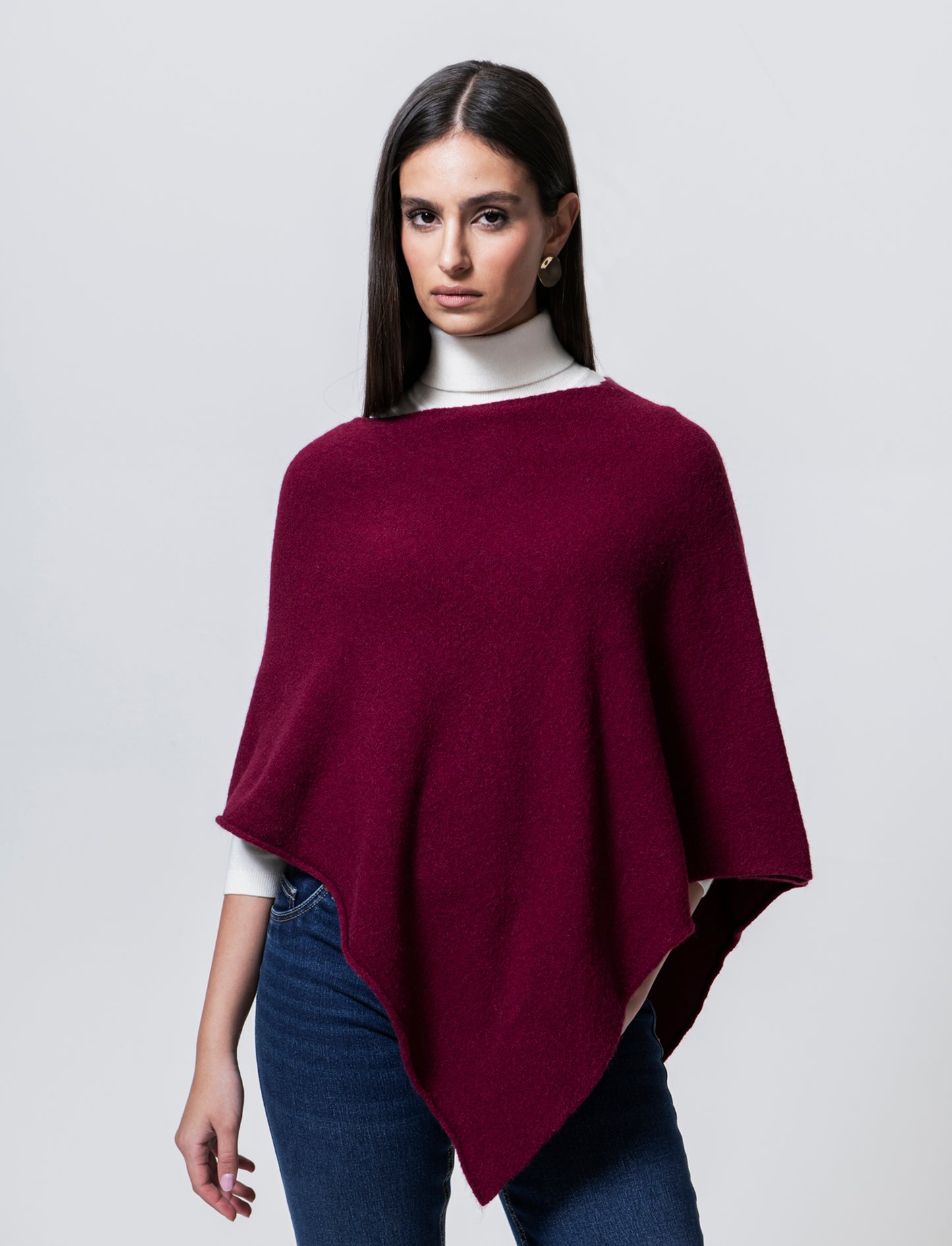 Mantella in maglia - Bordeaux
