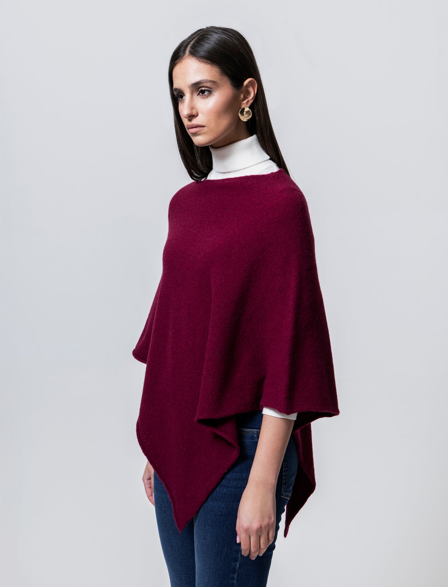 Mantella in maglia - Bordeaux