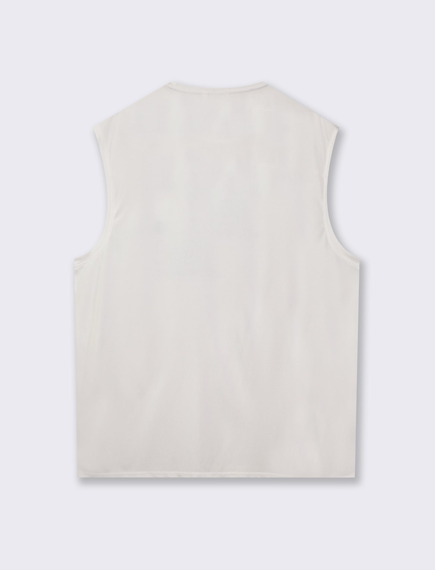 TechMesh Roundneck Workout Tank - White