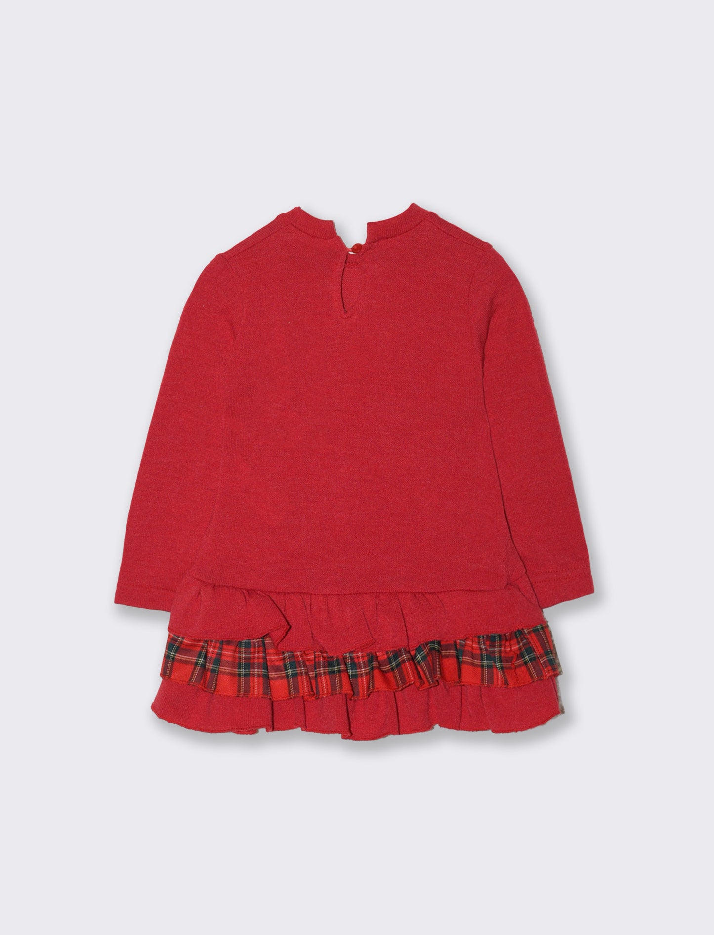 Abito tessuto caldo e inserti tartan - Fantasia