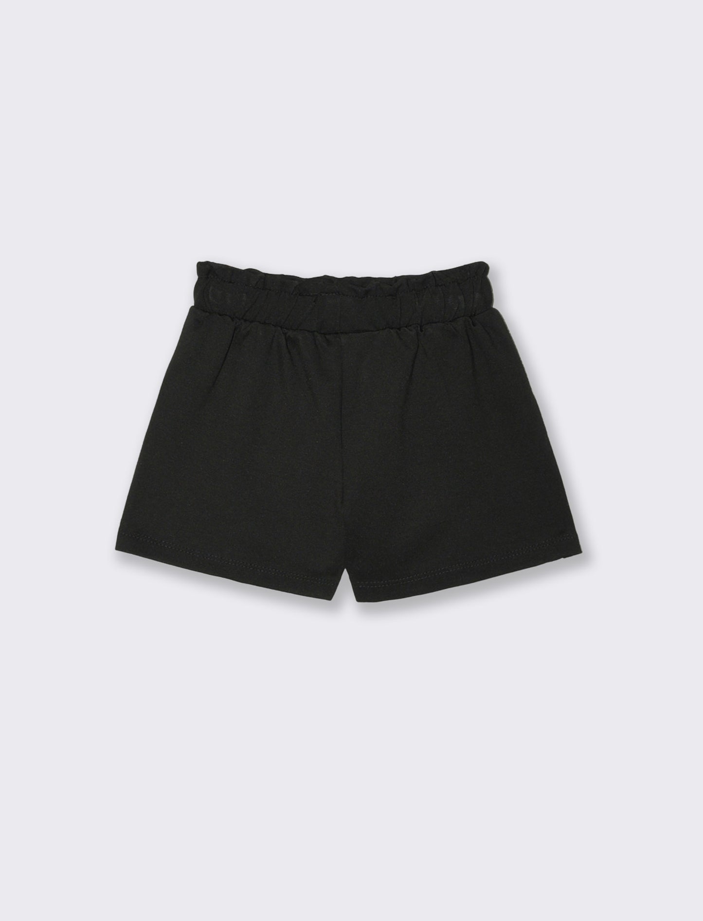 Short elegante in punto milano. - Nero