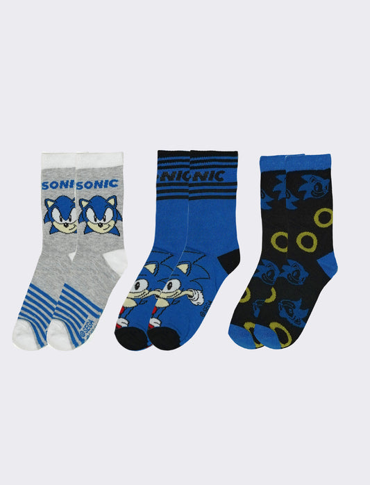 Tris di calzini con licenze famose - Blu