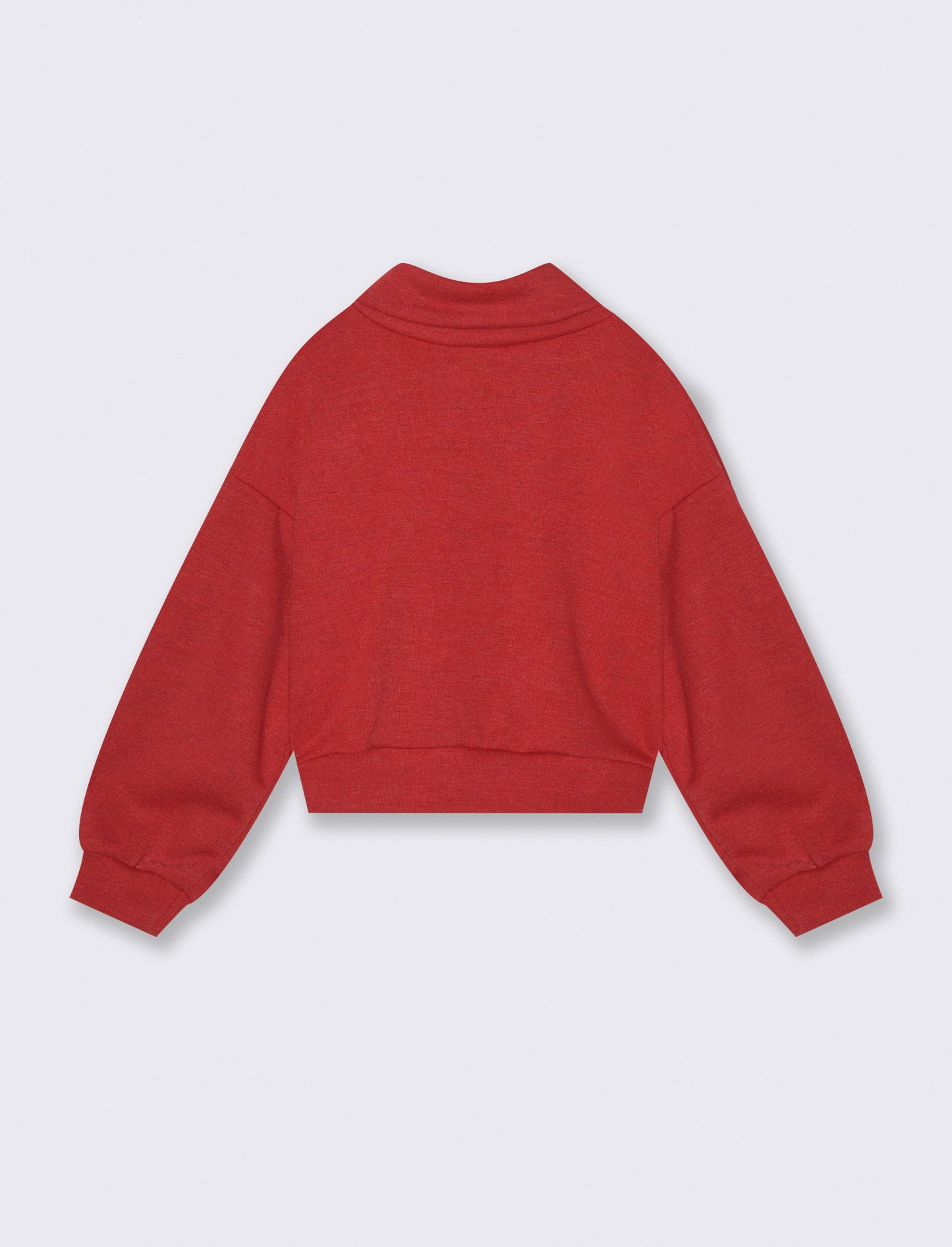 Maglia collo alto da bambina - Rosso