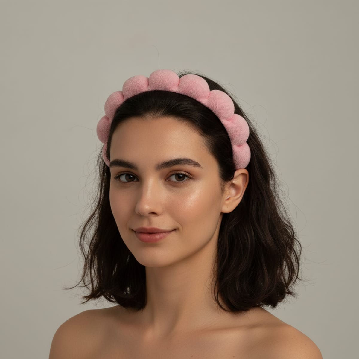 Cerchietto in spugna per la tua skin care - Rosa