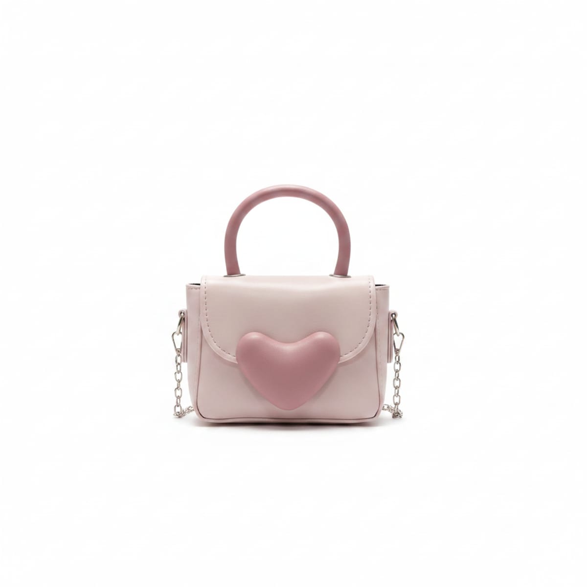 Borsetta con chiusura a cuore elegante - Rosa