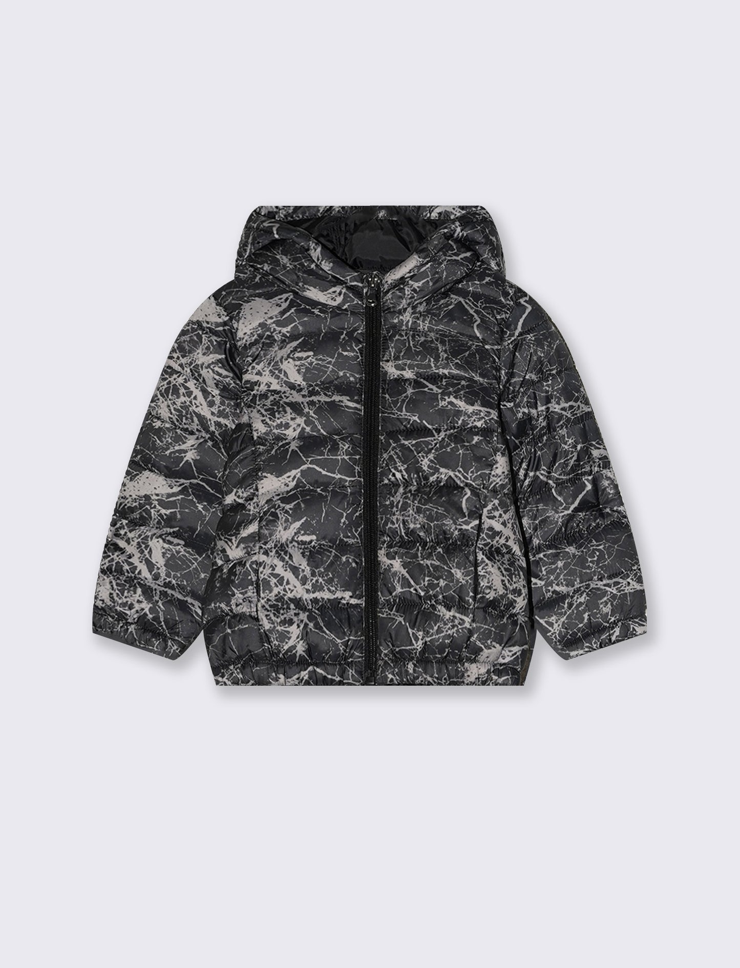 Autumn hooded padded jacket - Multicolor