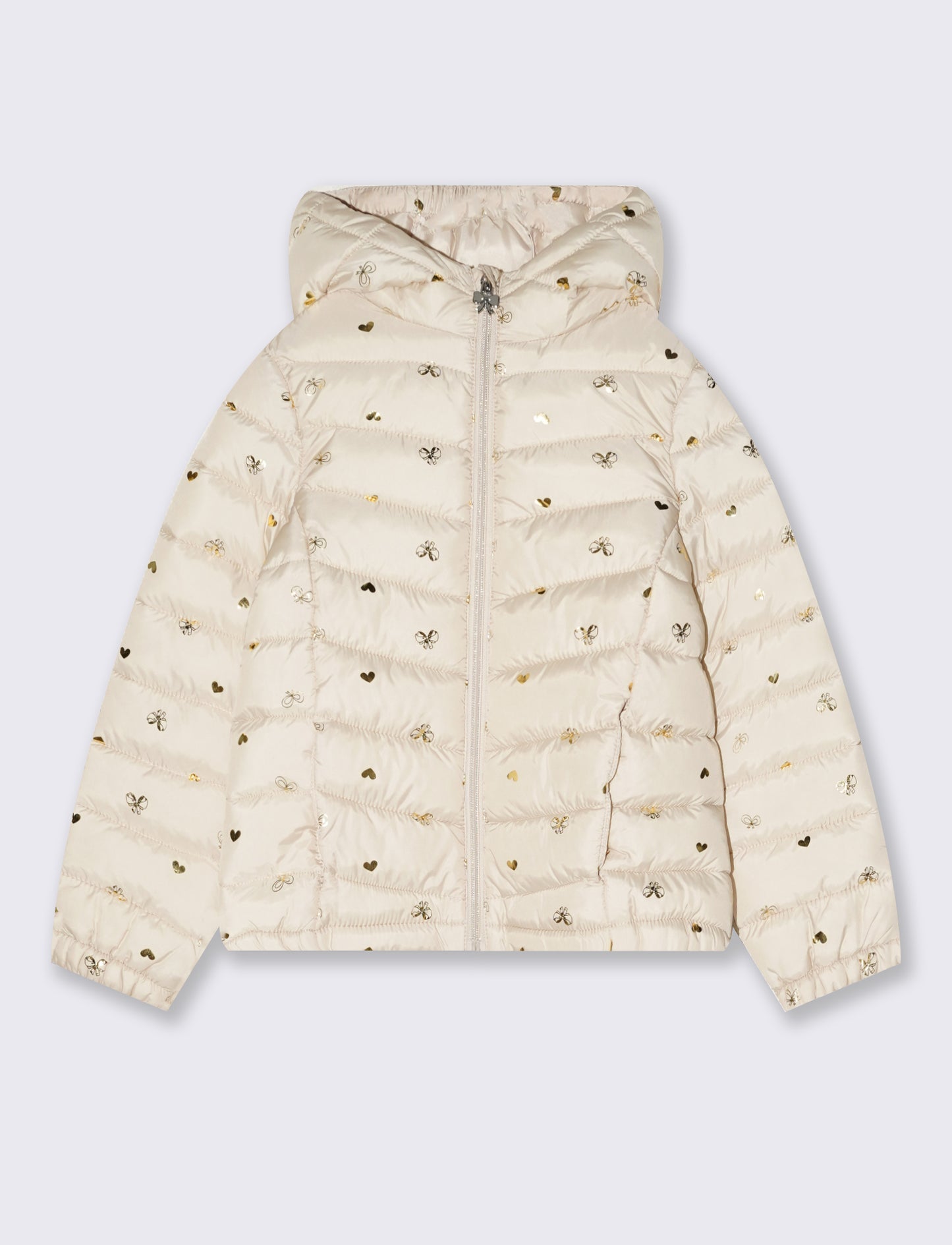 Padded jacket with hood and pockets - Multicolor