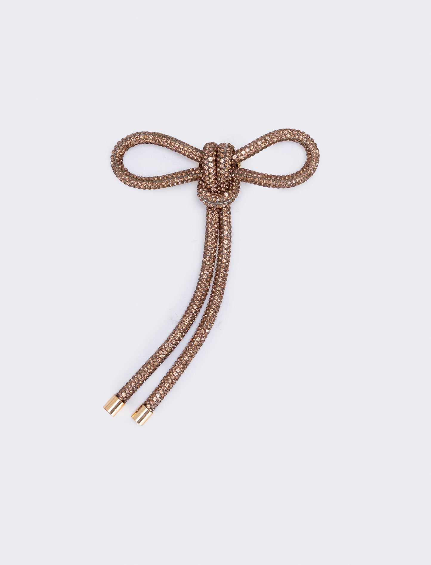 Spilla tubolare con strass eleganti - Oro