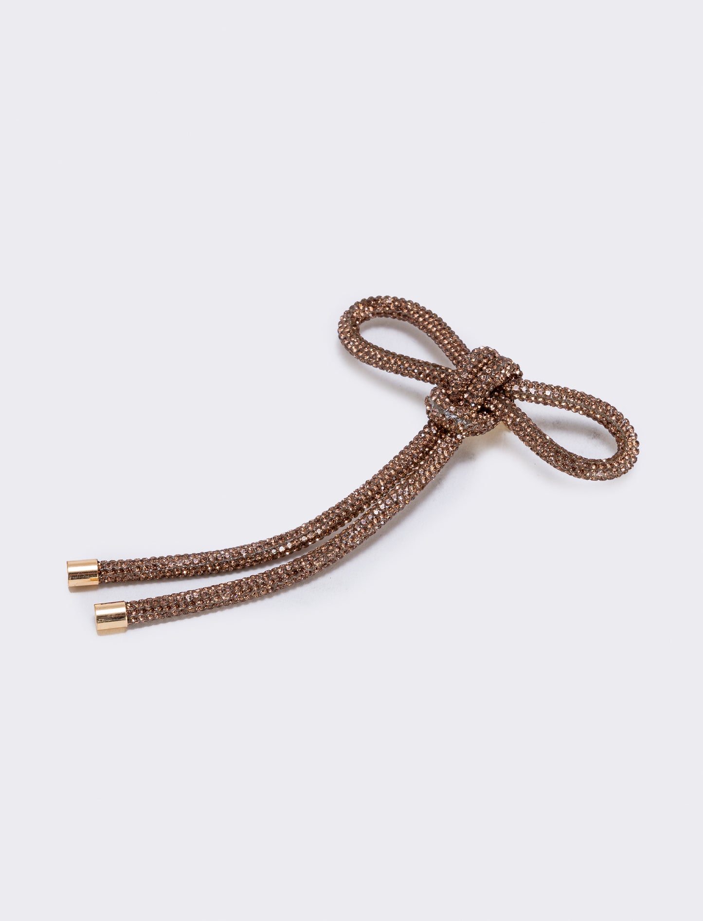 Spilla tubolare con strass eleganti - Oro