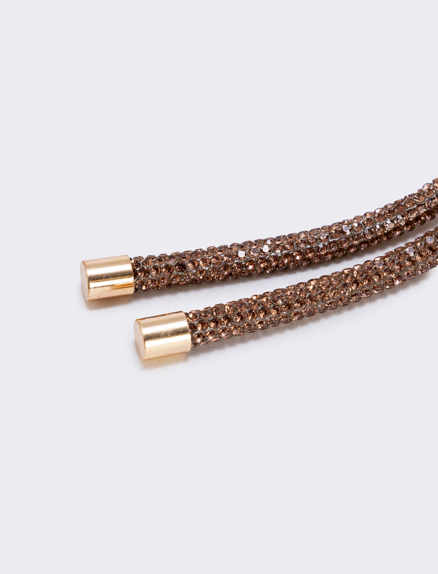 Spilla tubolare con strass eleganti - Oro