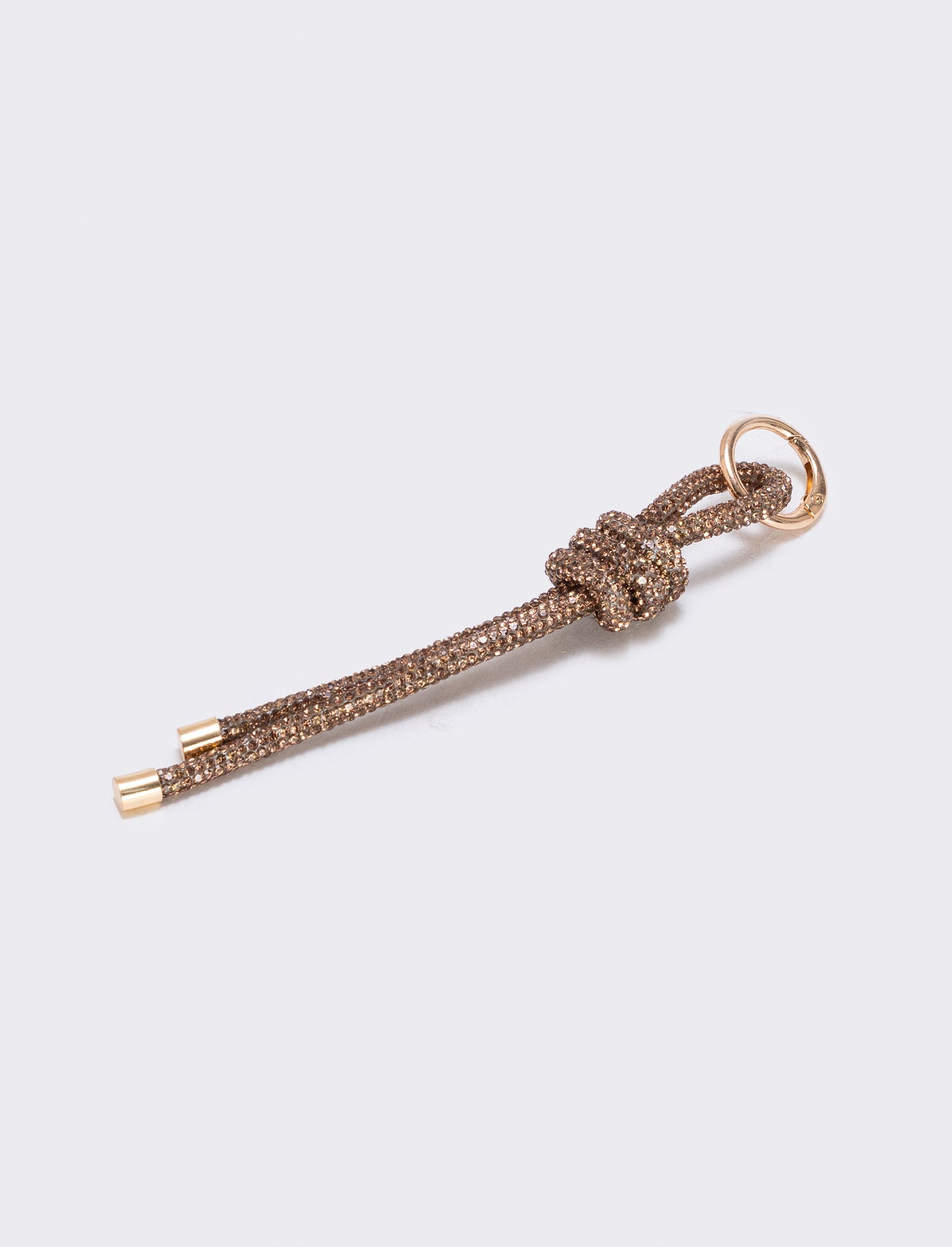 Portachiavi con nodo strass - Oro