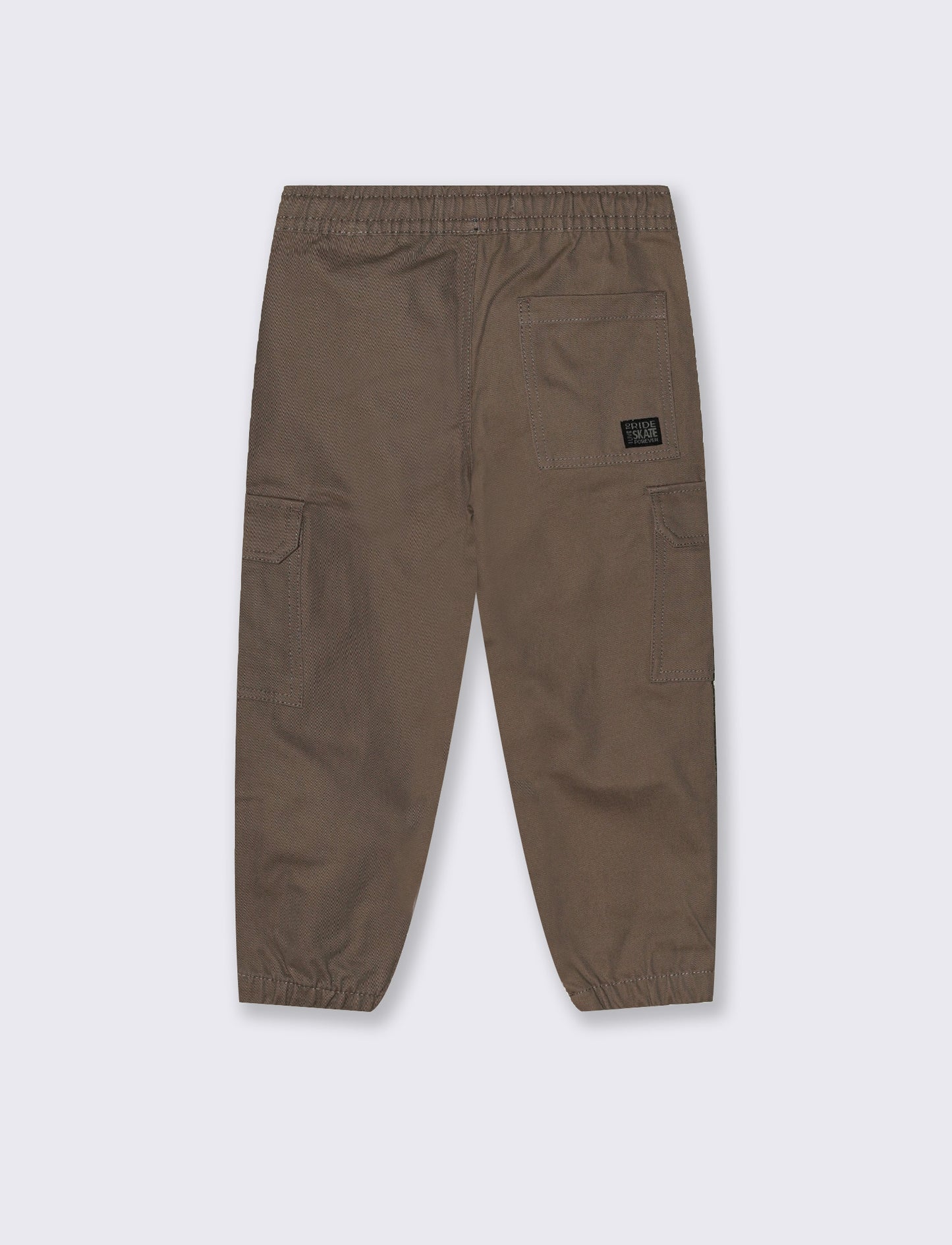 Twill cargo pants for leisure - Brown