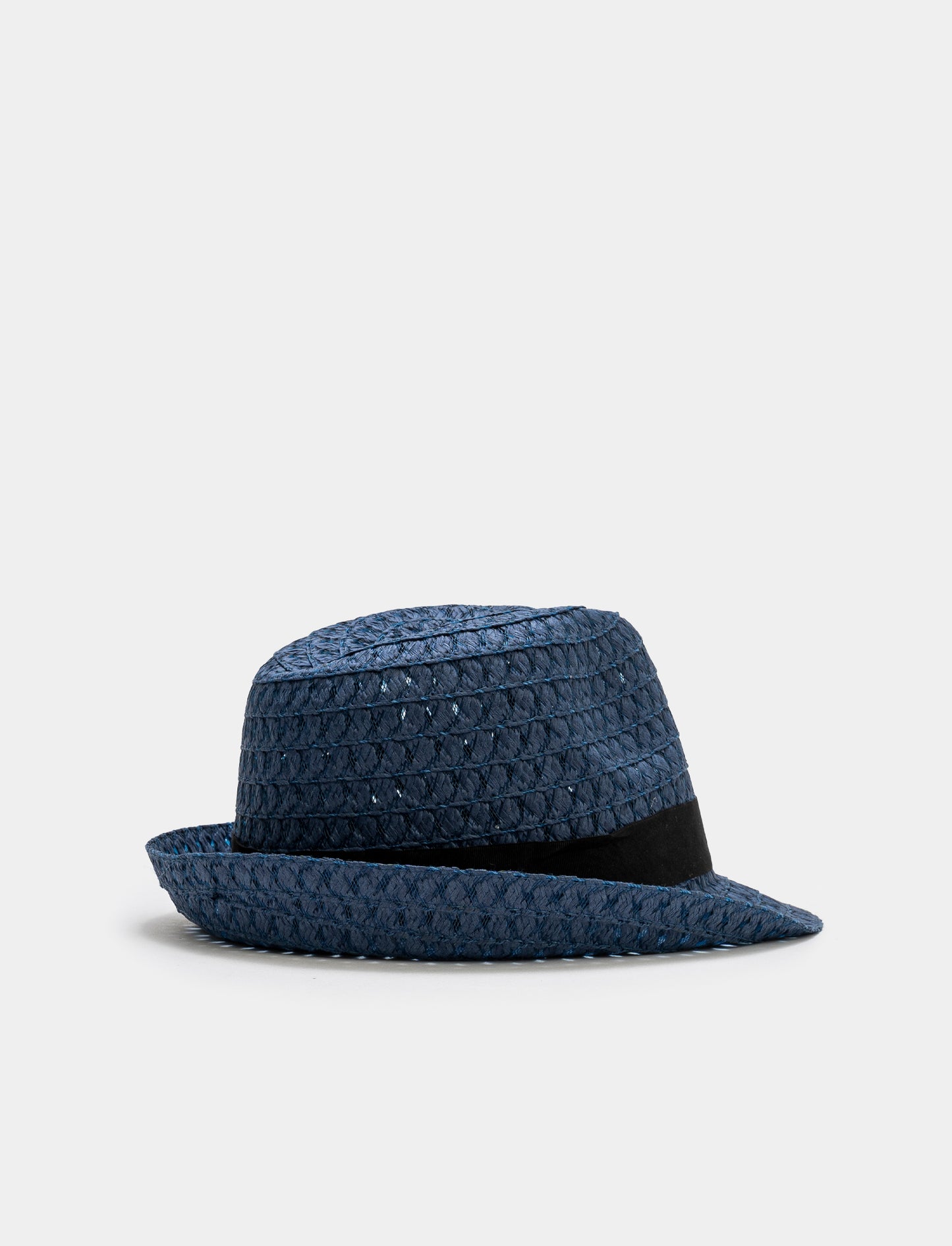 Men's Straw Effect Hardy Hat - Blue