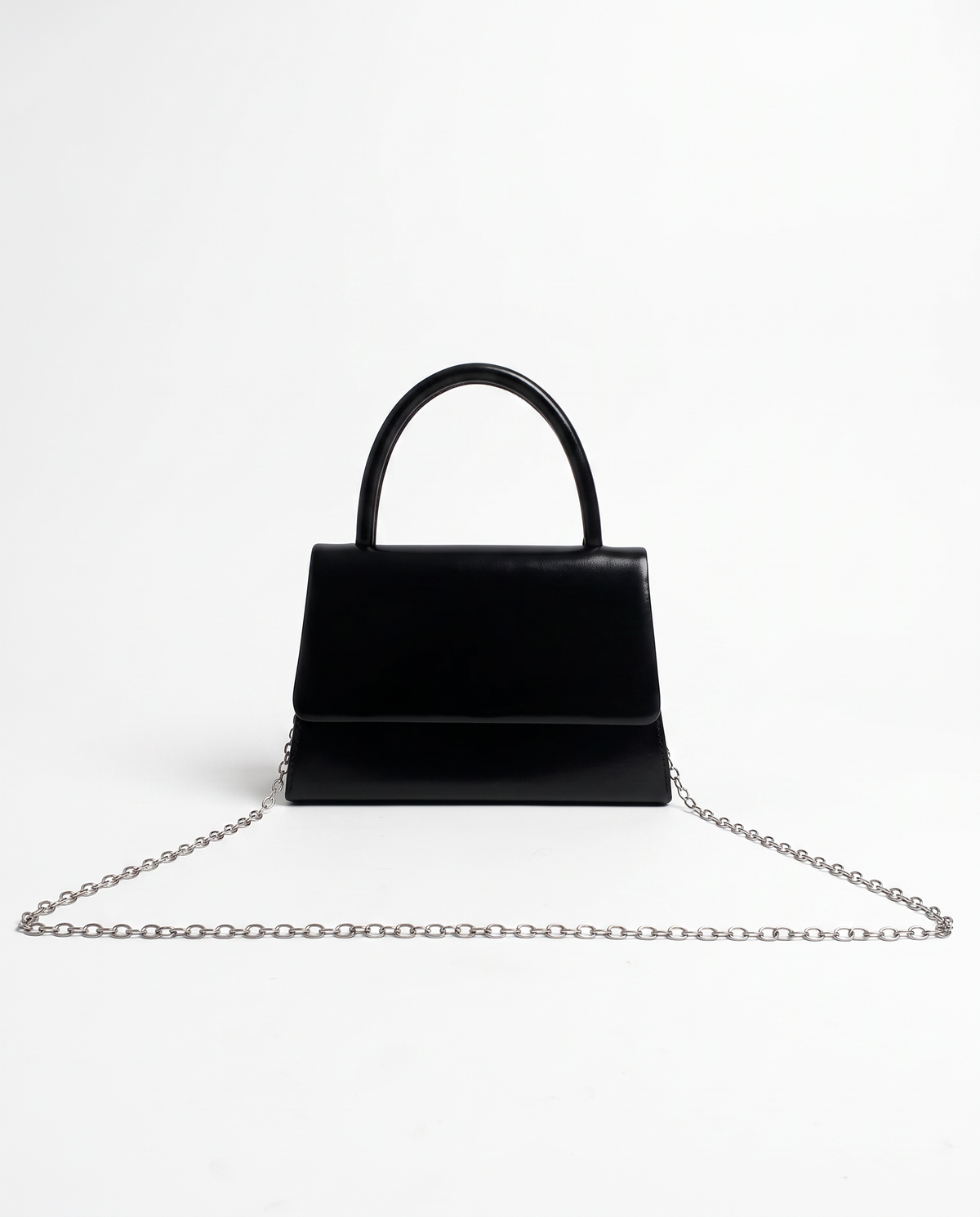 Borsa party con manico rigido elegante - Nero