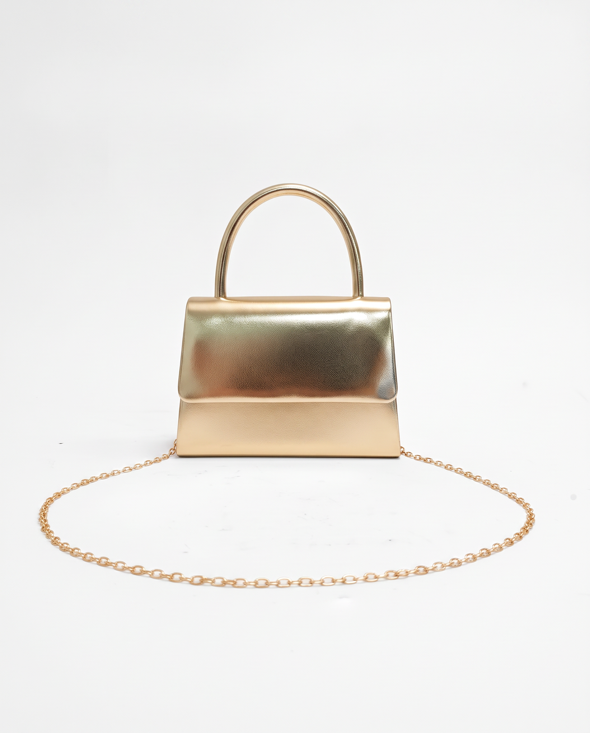 Borsa party con manico rigido elegante - Oro