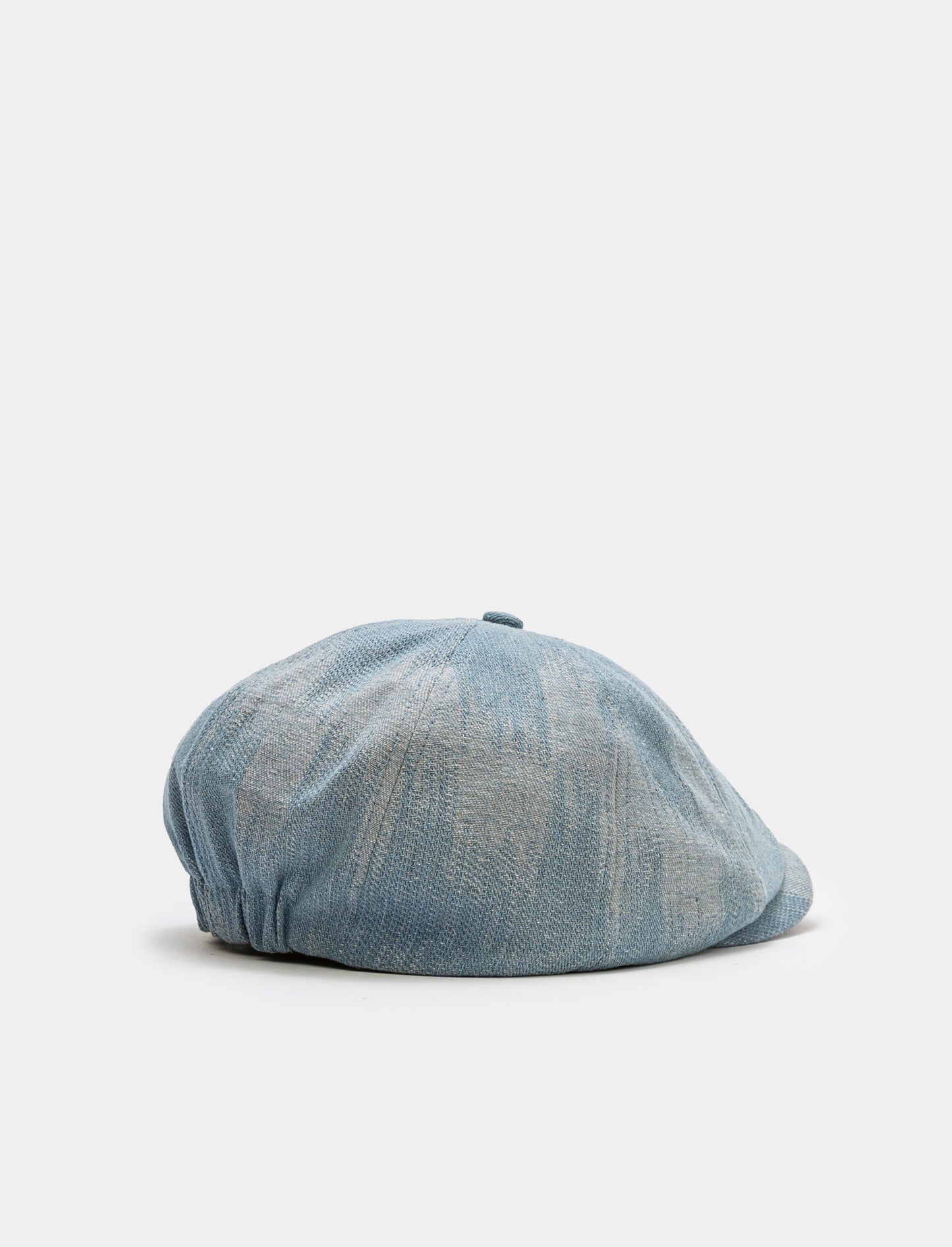 Men's Denim Effect Beret Hat - Blue