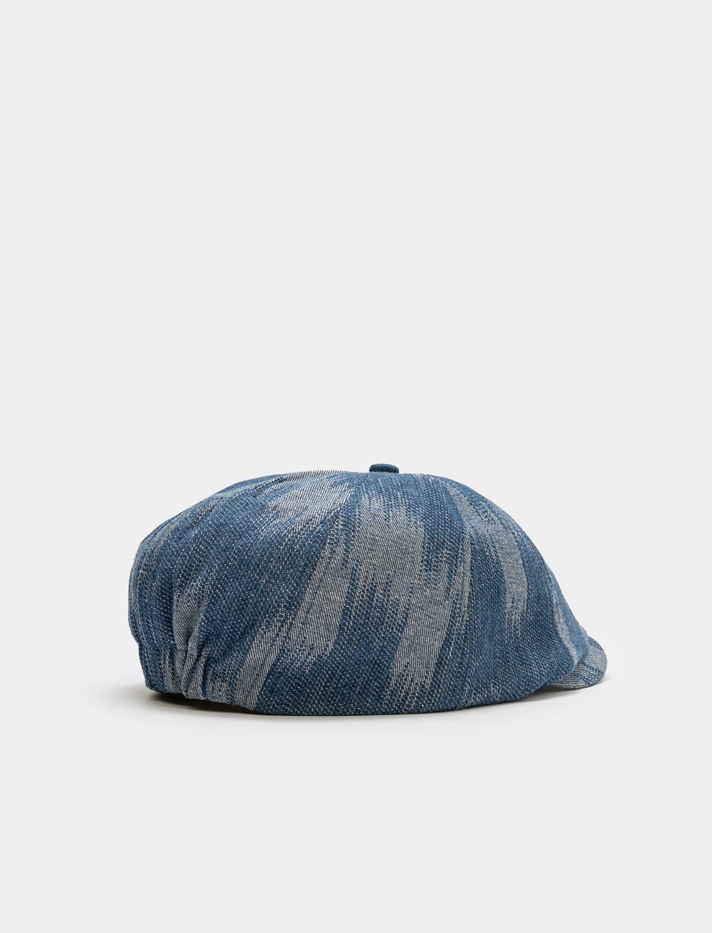 Men's Denim Effect Beret Hat - Blue