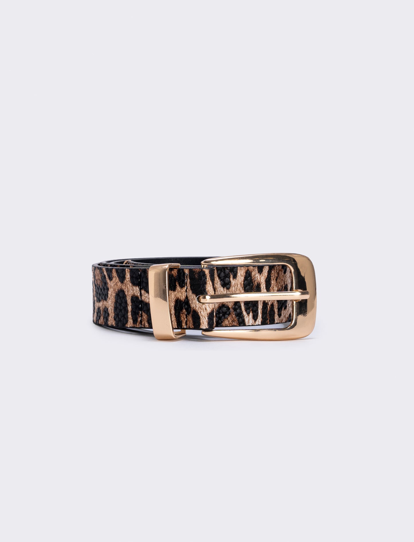 Belt with metal loop and tip - Animalier
