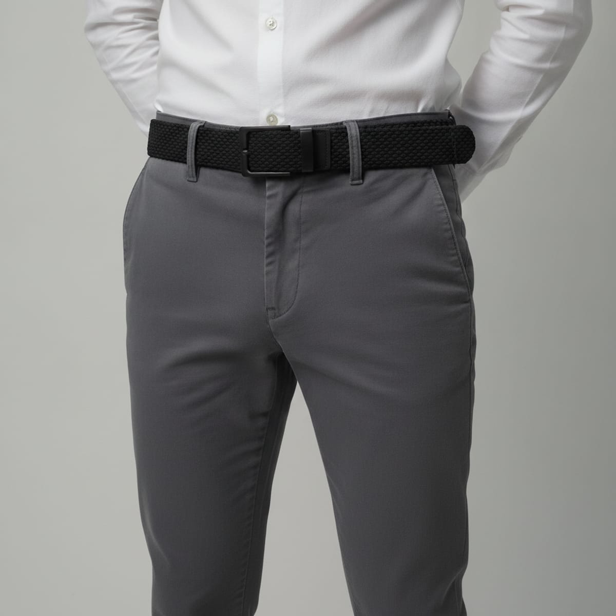 Cintura elastica uomo 3,5 cm - Nero