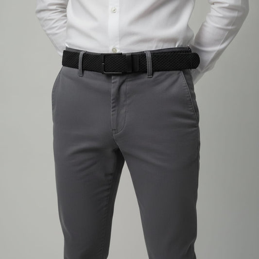 Men's elastic belt 3.5 cm - Black